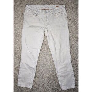Tory Burch Alexa Cropped Skinny White Jeans Women’s Size 28 Denim Pants